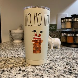 Rae Dunn HO HO HO Chimney Christmas Stainless Steel Tumbler